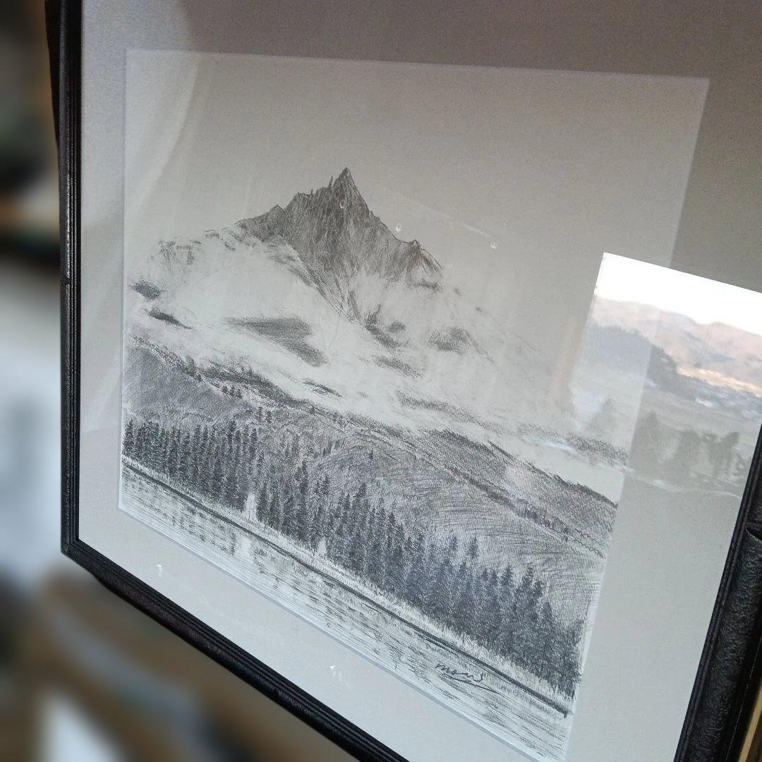 84...女神、カムイ利尻富士、流浪画家森春雄 令和6年作品、１０号