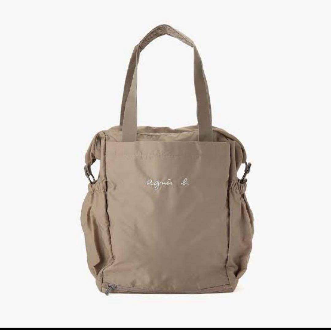 agnès b. ベージュ トートバッグ
