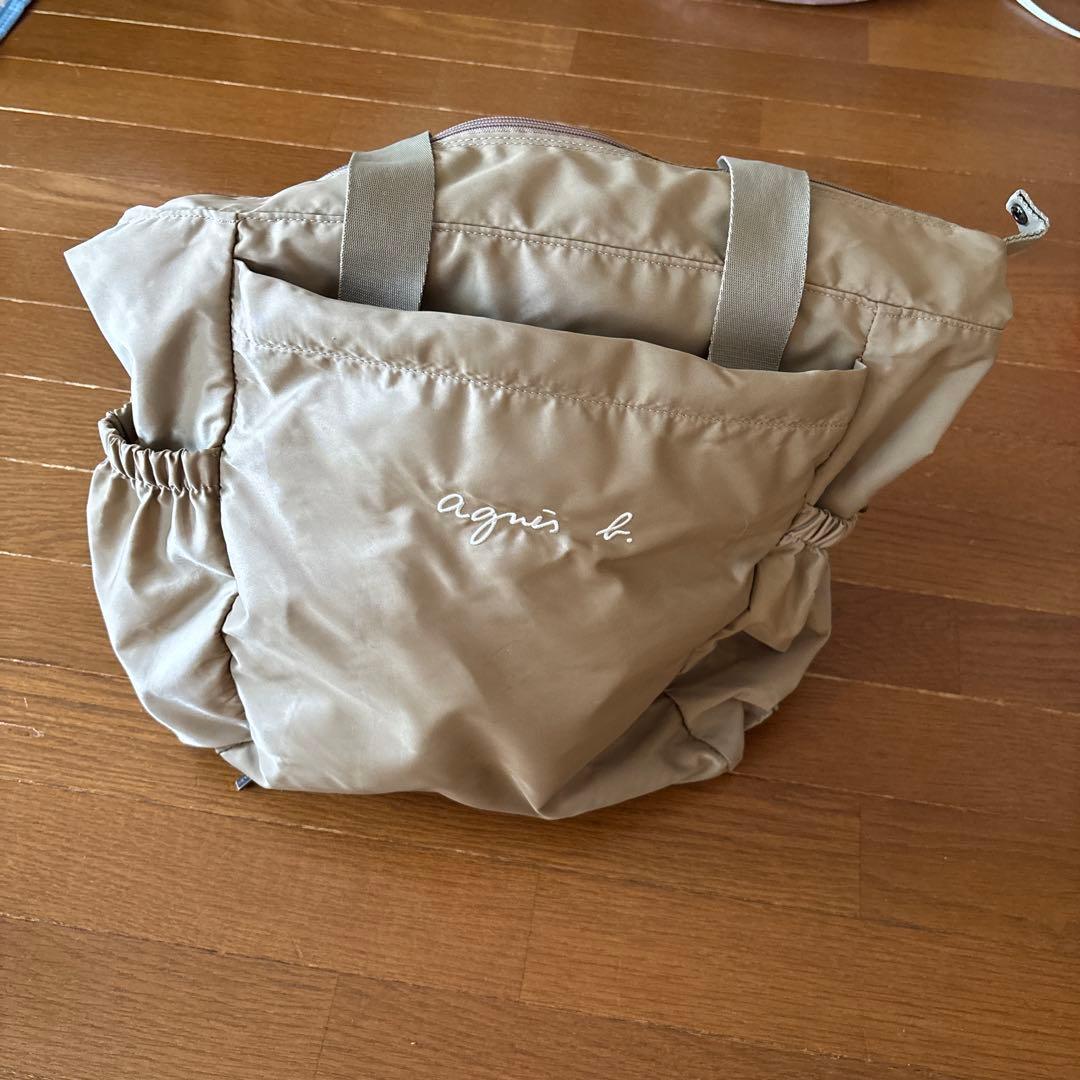 agnès b. ベージュ トートバッグ
