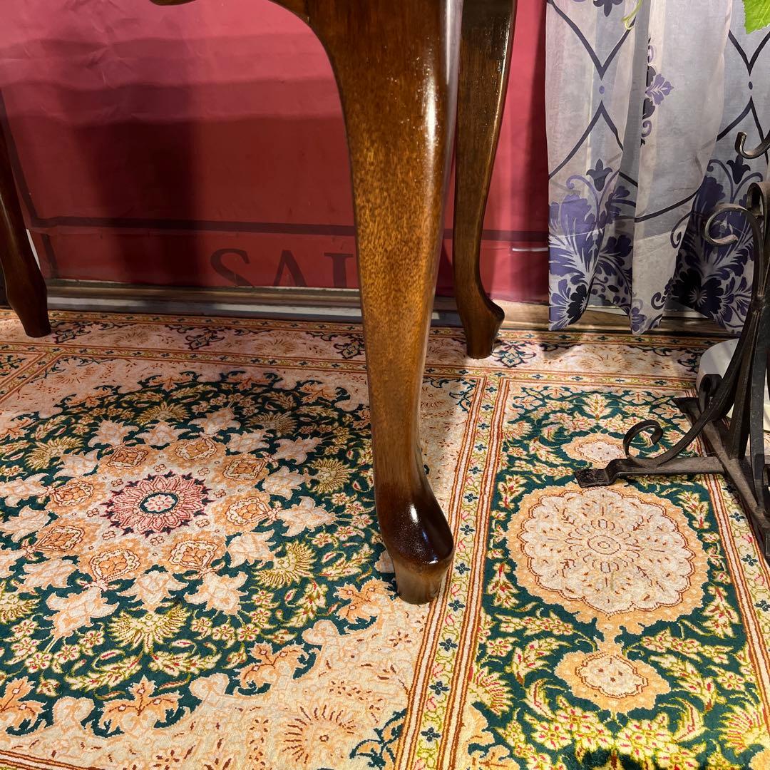 オールド　マルニ　ヴィンテージ 地中海　　猫脚サイドテーブル　コンパクトテーブル