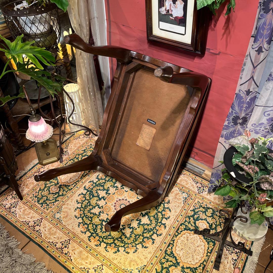 オールド　マルニ　ヴィンテージ 地中海　　猫脚サイドテーブル　コンパクトテーブル