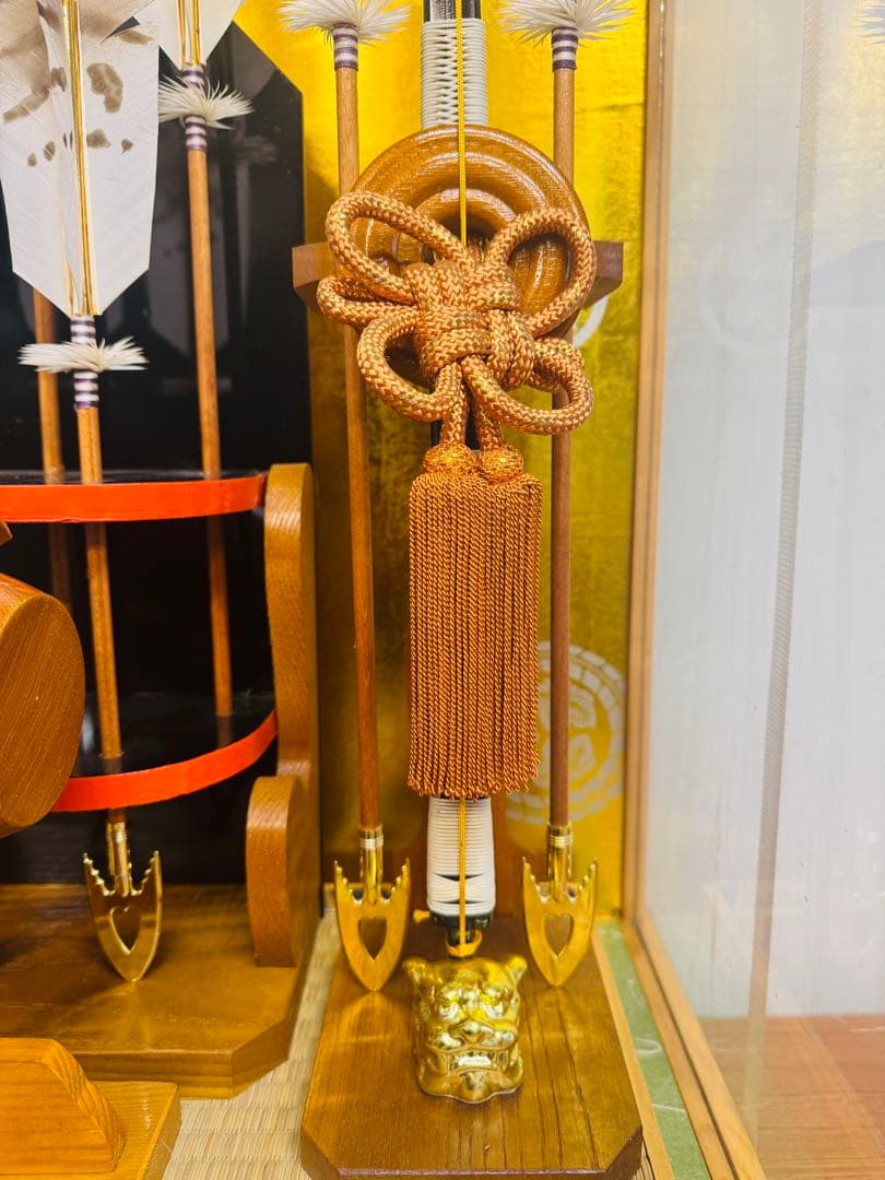 五月人形 破魔矢ケース入り｜動作良好・木製