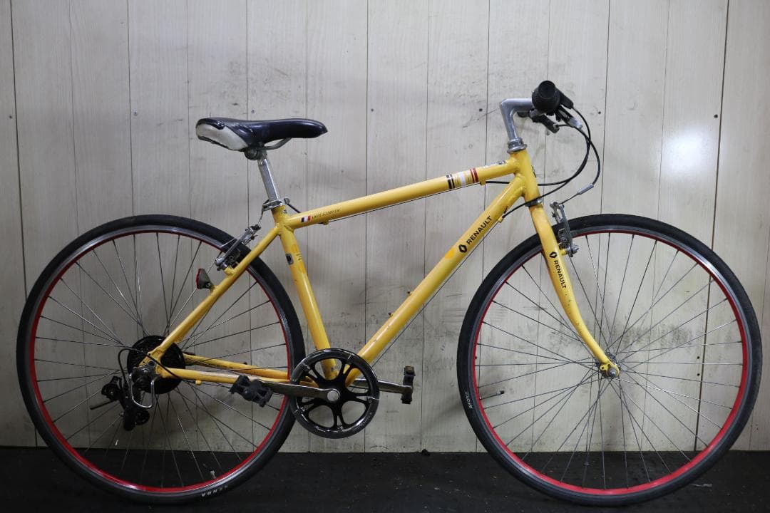 ルノー（RENAULT）700C シマノ6速 アルミ 440mm YELLOW