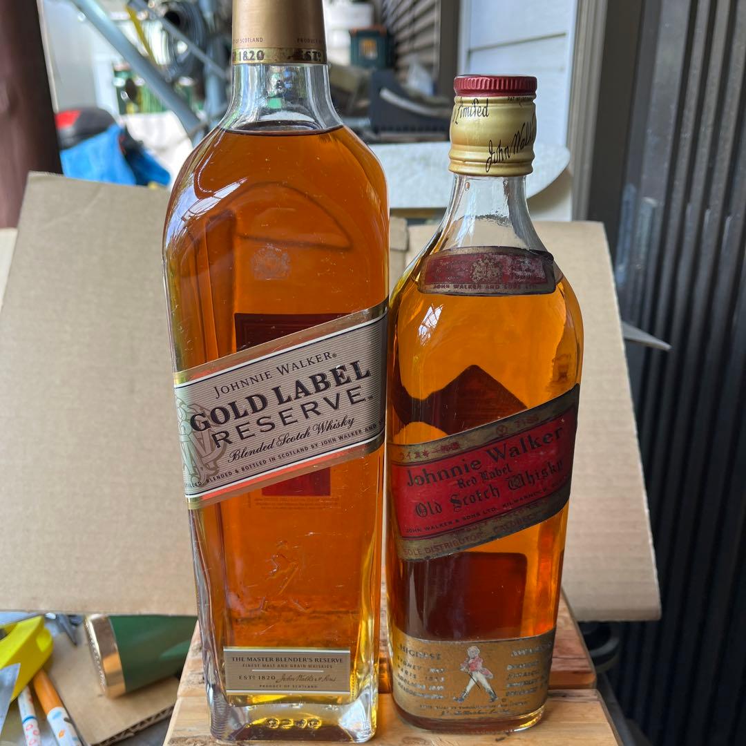 ジョニーウォーカー２本セット1L 750ml特級