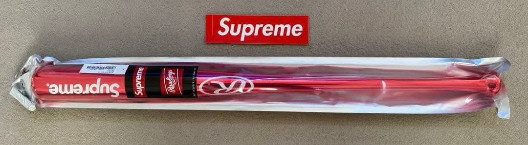 Supreme Rawlings Chrome Baseball Bat 赤