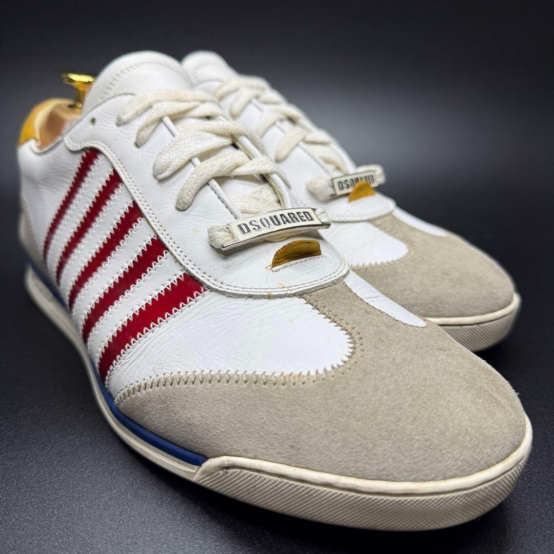 Dsquared2 レザースニーカー ホワイト ストリート カジュアル ホワイト