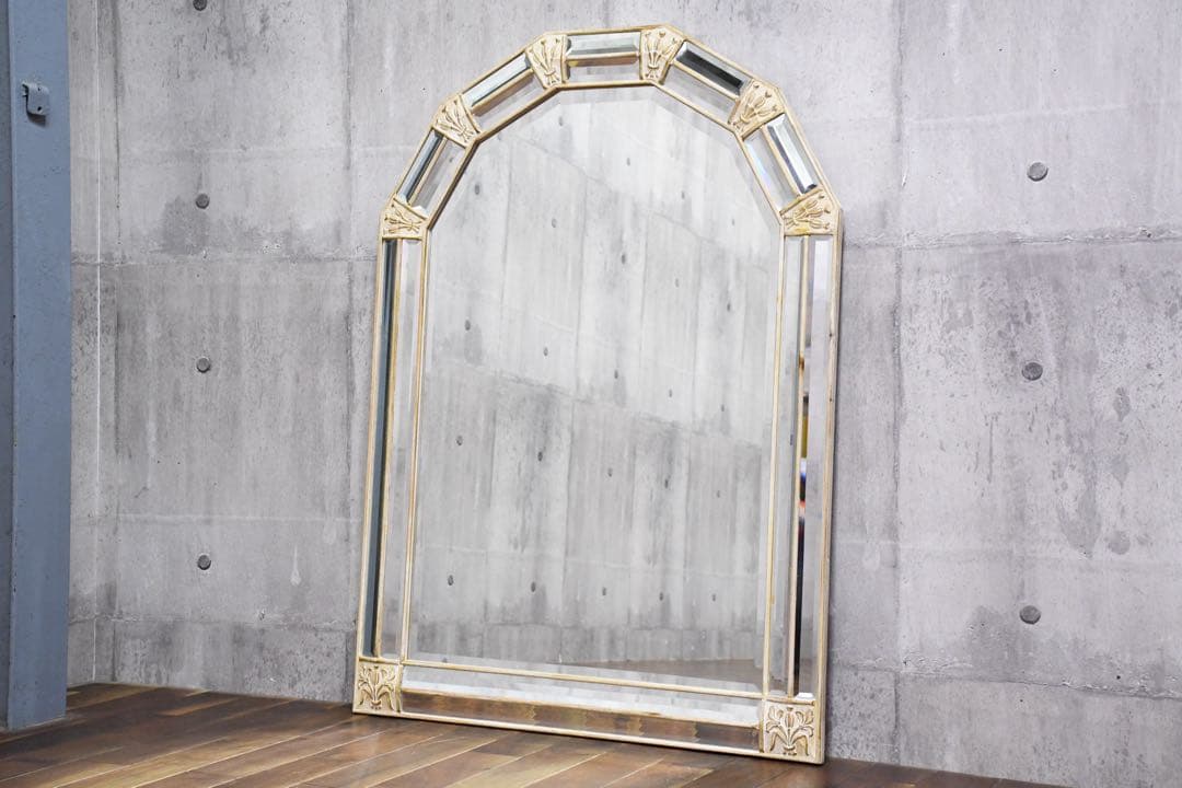 EGC88 イタリア製 チェリーニ・ジョヴァンニーニ ウォールミラー 木彫刻