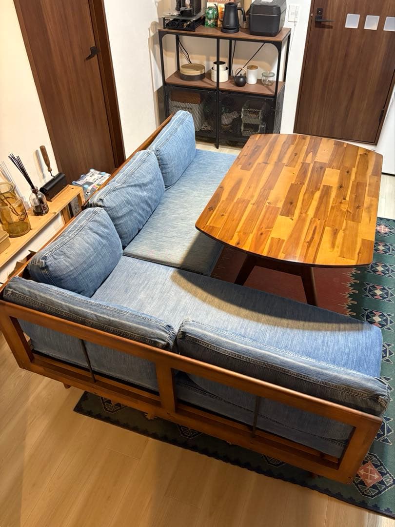 ①unico（ウニコ）SWELLA（スウェラ）シリーズ、ダイニング3点セット