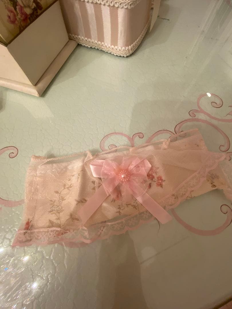 プリンセスカーテン　ノレン　フリル　ピンク　3個