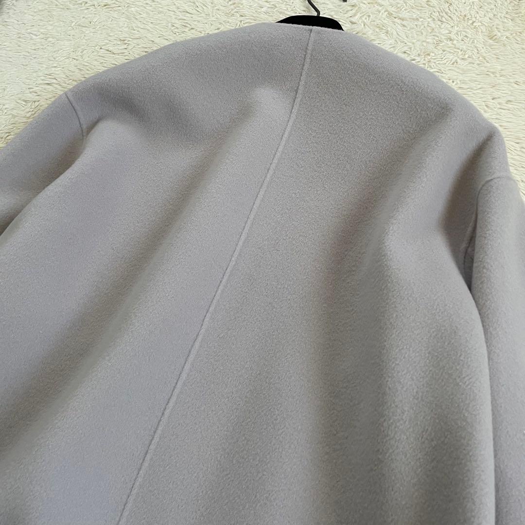 あかさたな様　ハーヴェルスタジオ　リバーウールコート　カシミヤ混　ピンクグレー