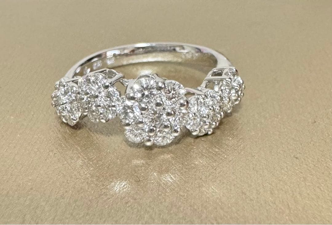 M*様 ポンテヴェキオ　フラワーダイヤモンドリング　11号