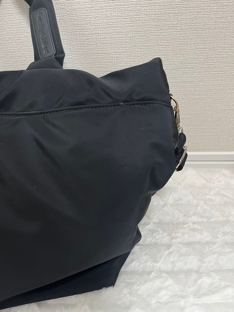 シーバイクロエ　ジョイライダー/ナイロン トートバッグ　ブラック