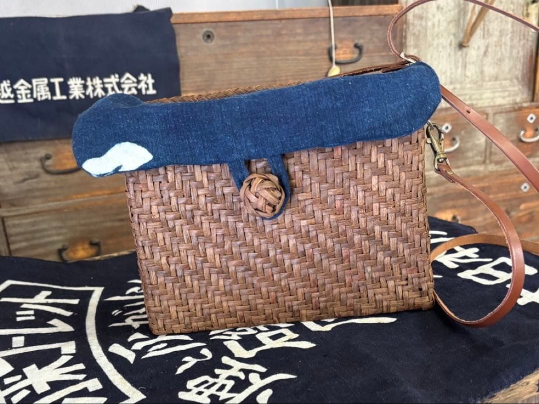 山葡萄かごバッグ 国産　新品未使用