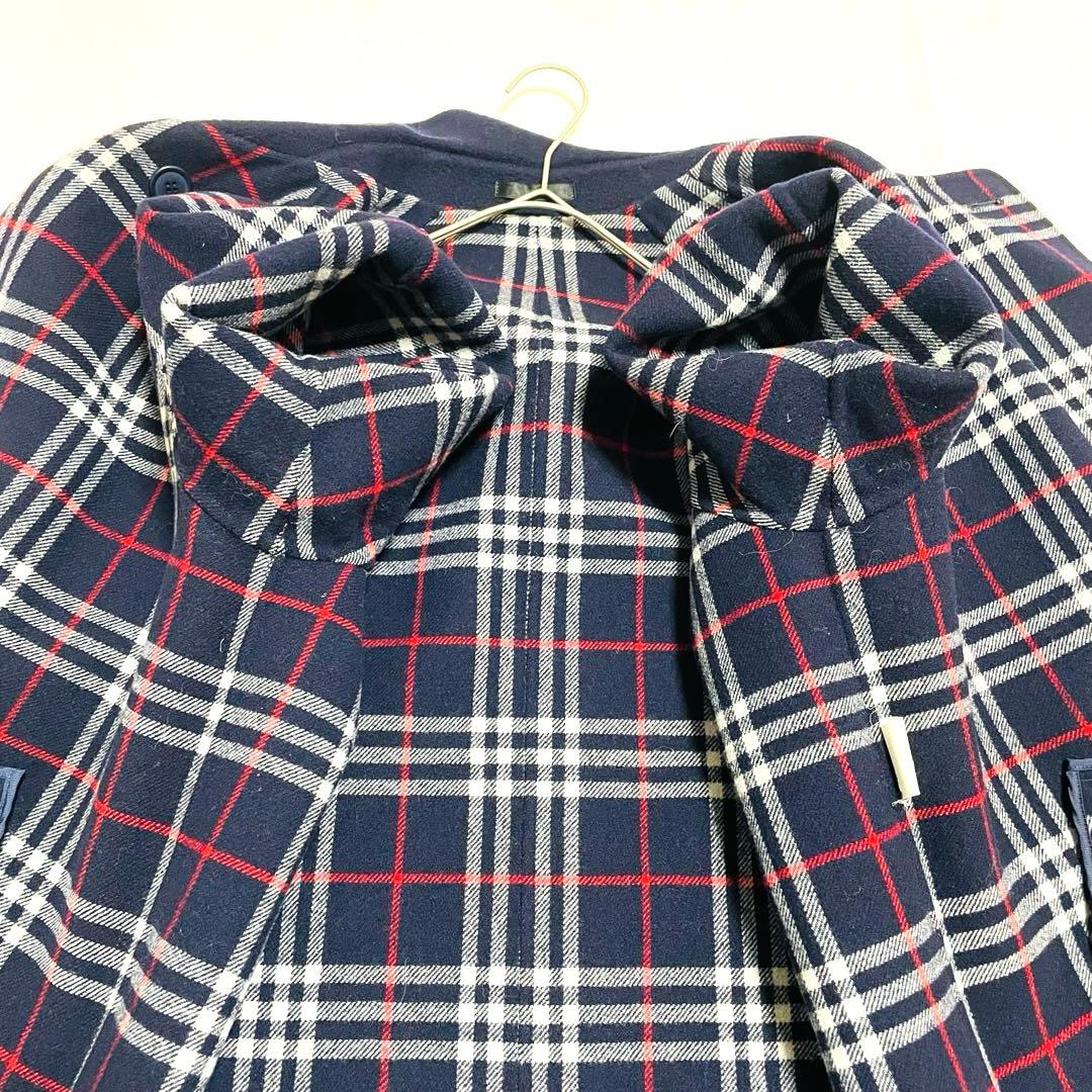 Burberrysバーバリーズ総ノバチェックウールコートカシミヤ混