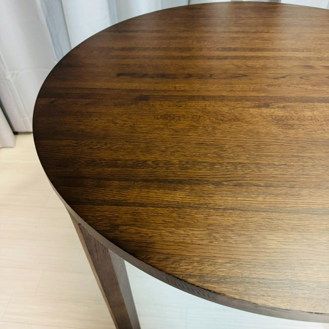 美品 カリモク HARU ダイニングテーブル 円形 950W