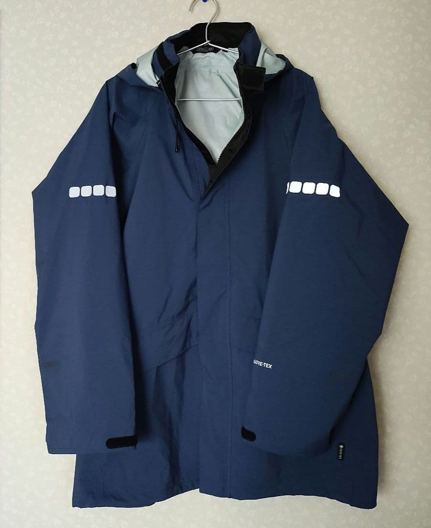 GORE-TEX レインコート フード付き ネイビー 新品