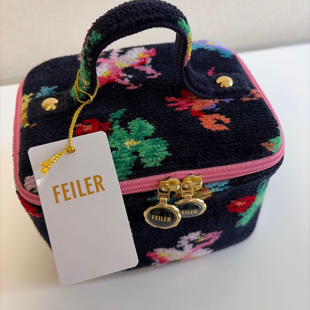 新品未使用品　FEILER フェイラー　神崎恵コラボ バニティ　（ネイビー）