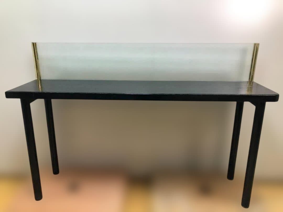 【送料無料】店舗什器 ハイカウンター テーブル ガラス間仕切り 251109