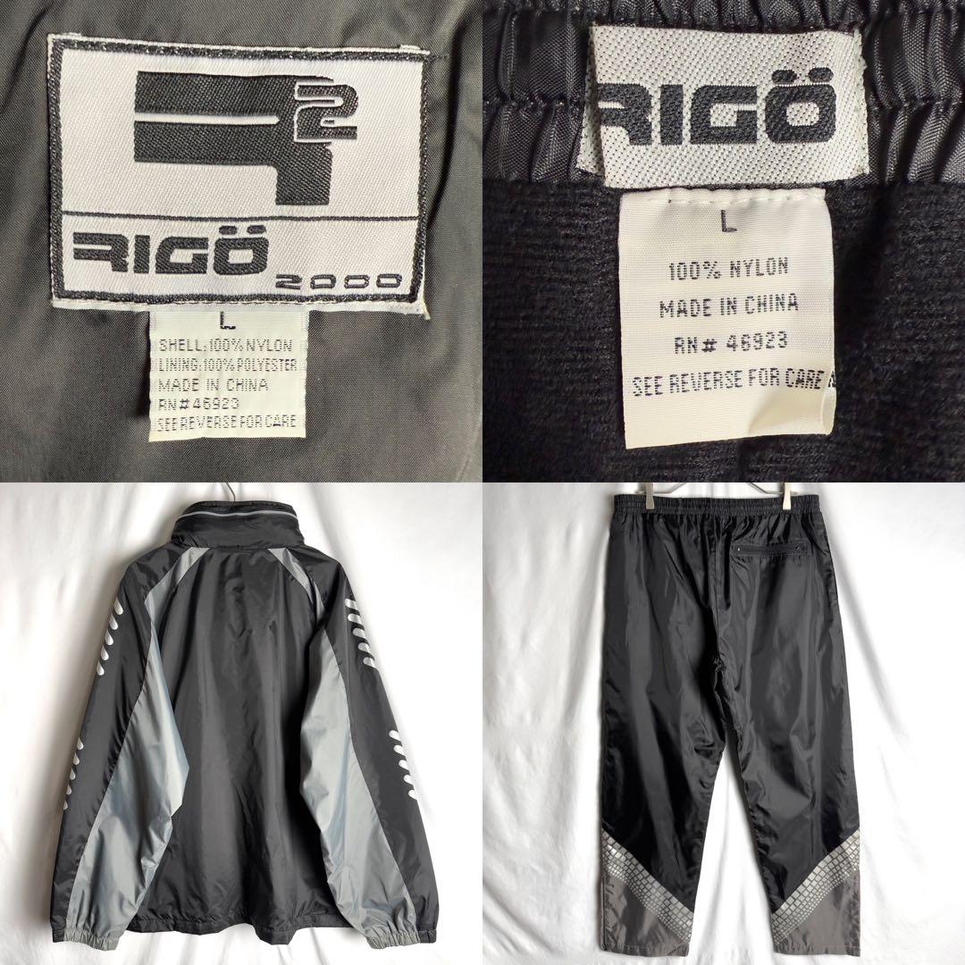 00s RICO2000 ナイロン セットアップ L ブラック 黒