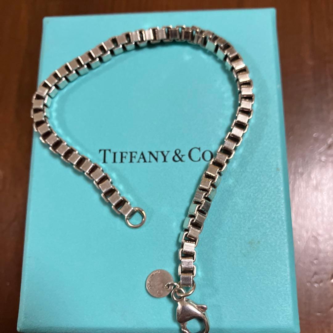 Tiffany & Co. シルバーチェーンベネチアンリンクブレスレット
