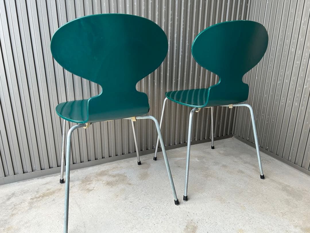 アントチェア【Fritz Hansen】 正規品　2脚セット　ダークグリーン色