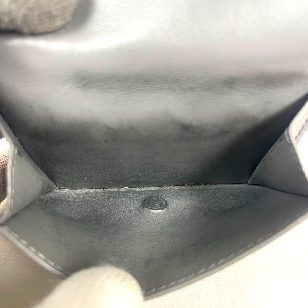 ボッテガヴェネタ　三つ折り財布　マキシイントレチャート　ミニ財布　レザー　超美品