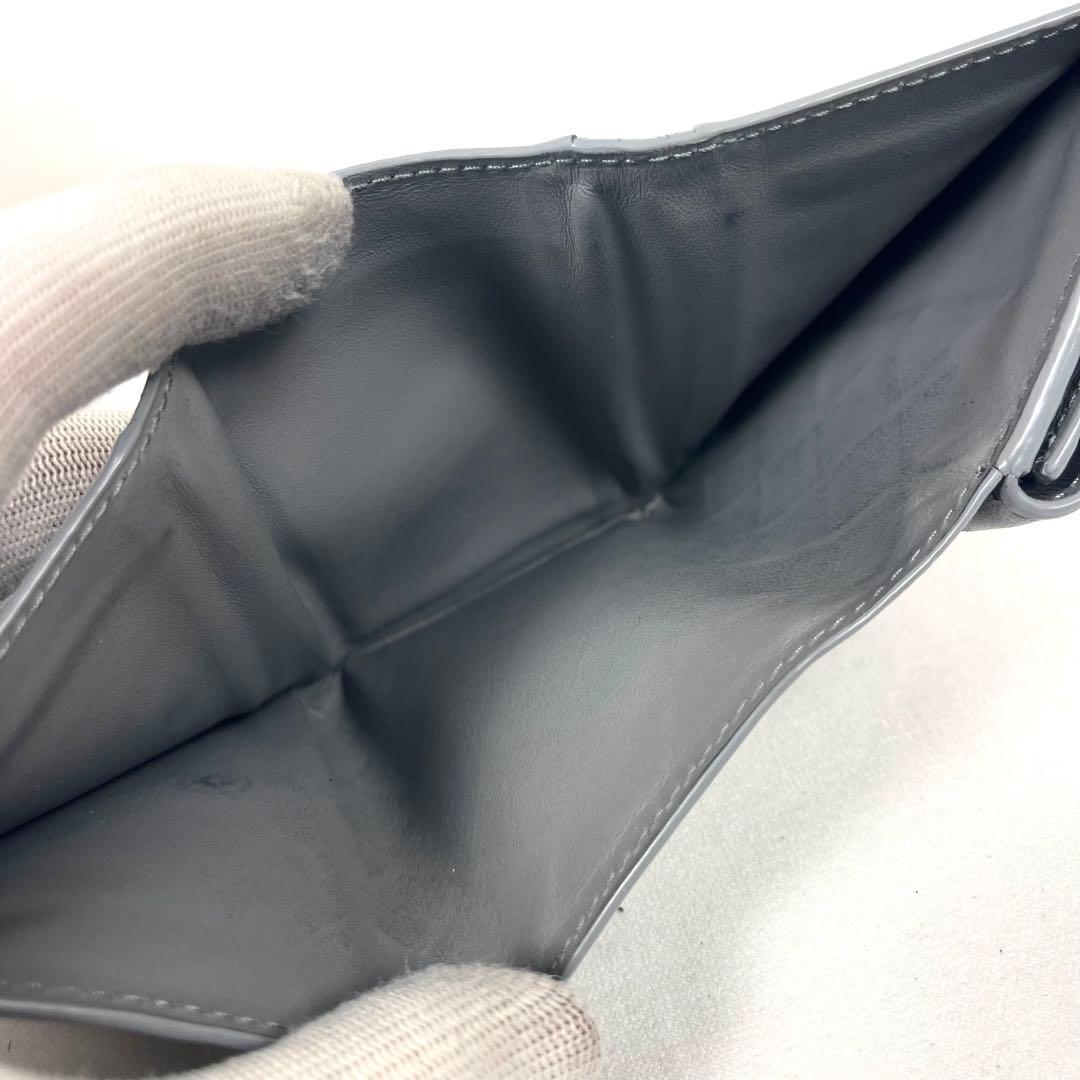ボッテガヴェネタ　三つ折り財布　マキシイントレチャート　ミニ財布　レザー　超美品