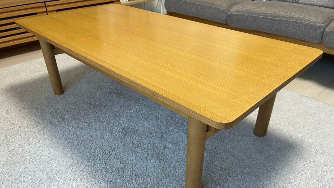 無印　木製　ローテーブル オーク材