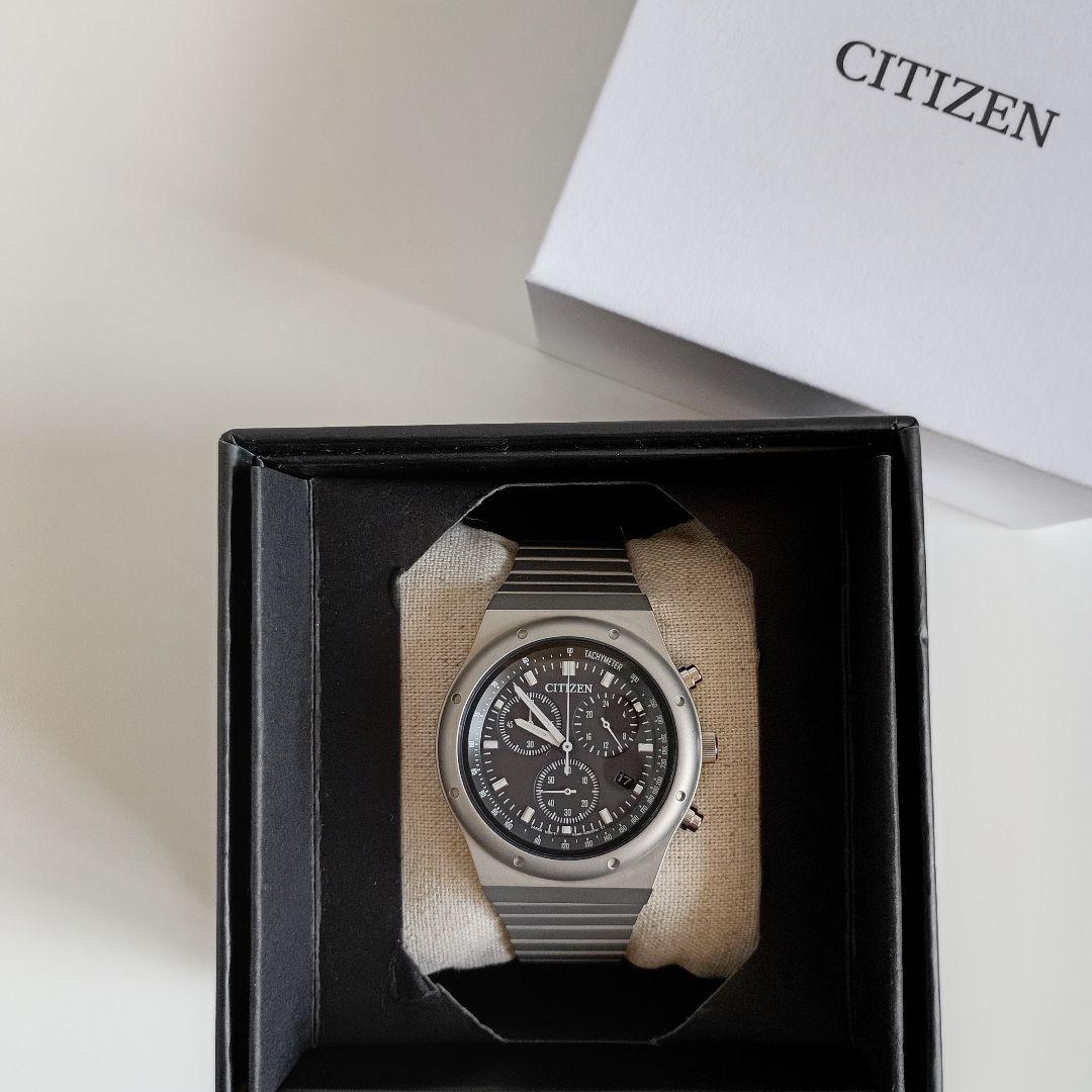CITIZEN　シチズン　レコードレーベル　ソーラー腕時計　箱・取説・保証書付