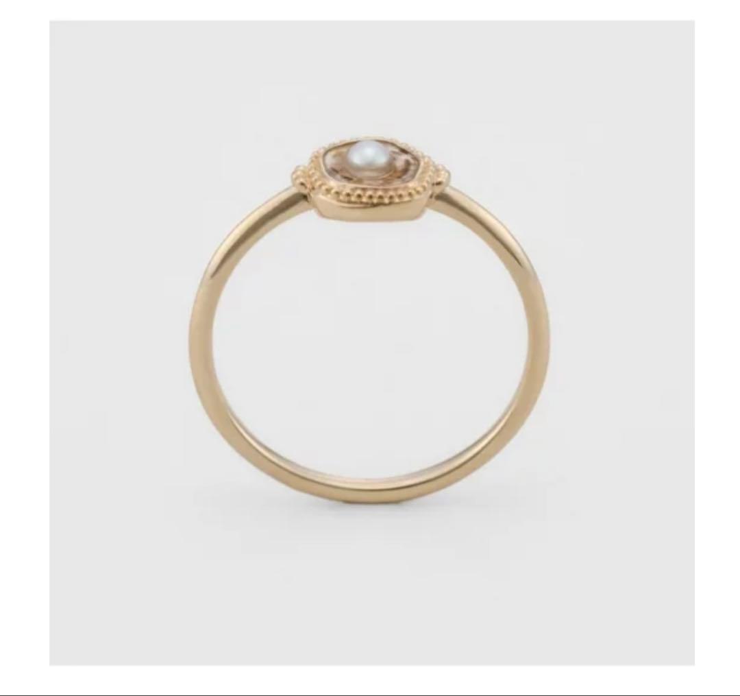 【完売品】agete アガット K10 ゴールドリング13号タイガーアイ 金運↑