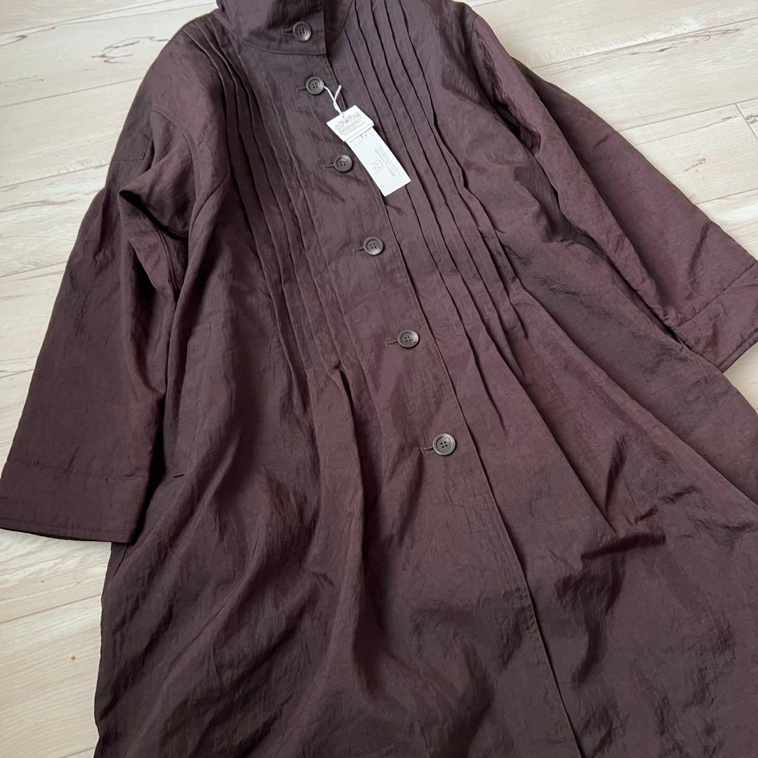 未使用タグ付き　YACCOMARICARD ロングコート　ライナー　ピンタック