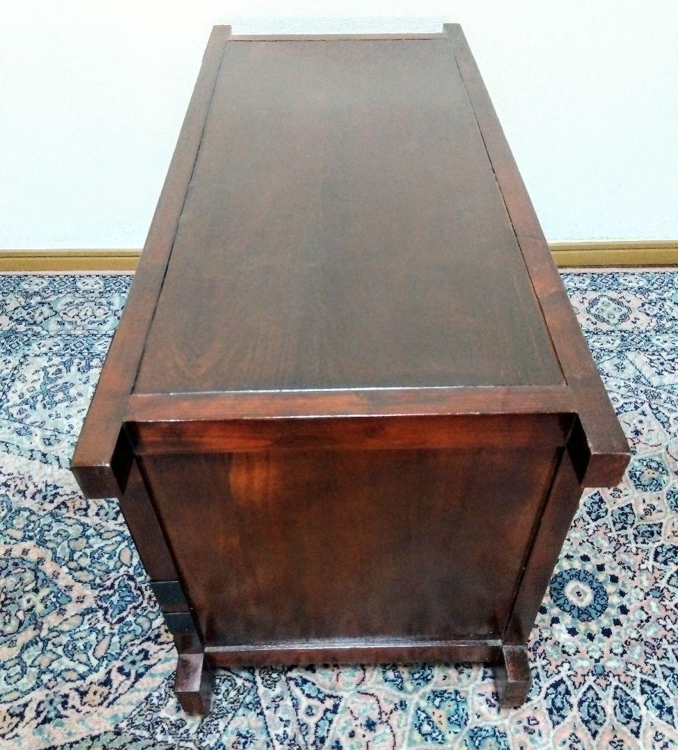 【蔵出し】アンティーク　車箪笥　からくり箪笥　ローチェスト　時代箪笥