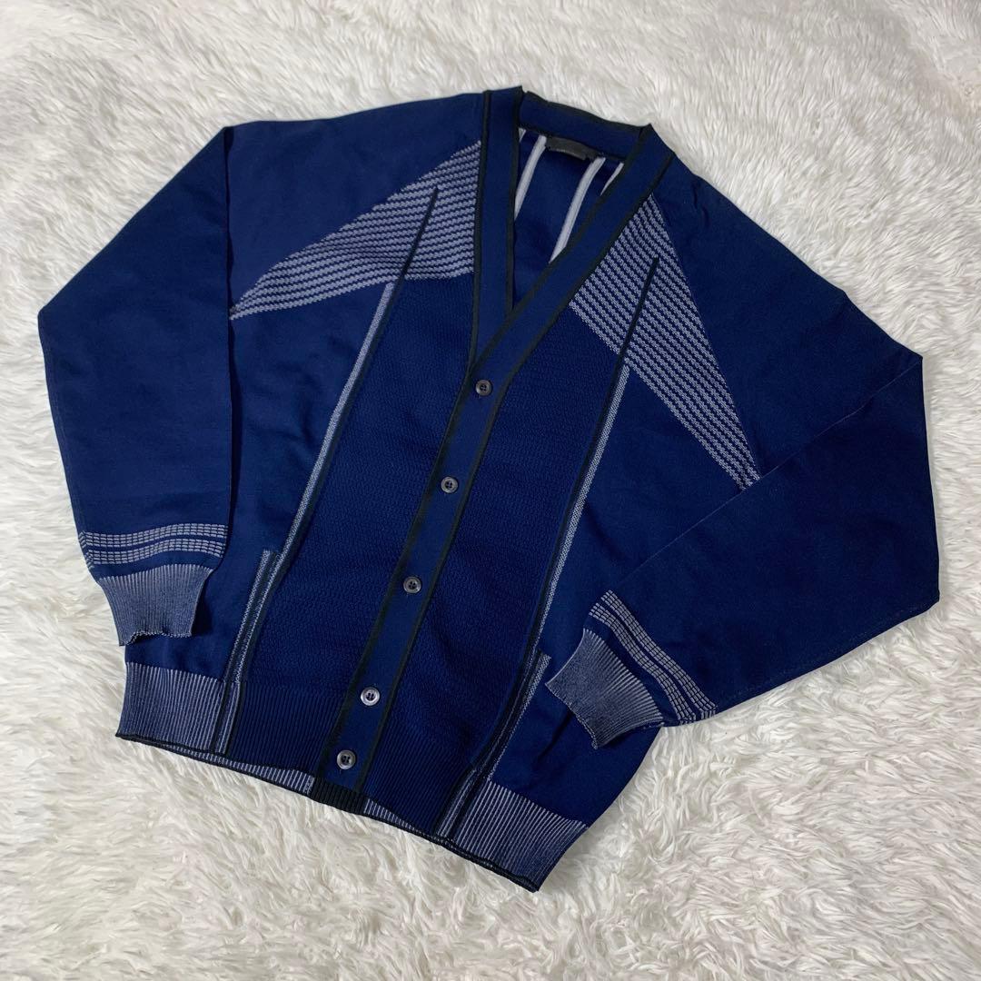プラダ PRADA 総柄 カーディガン トップス メンズ 54サイズ