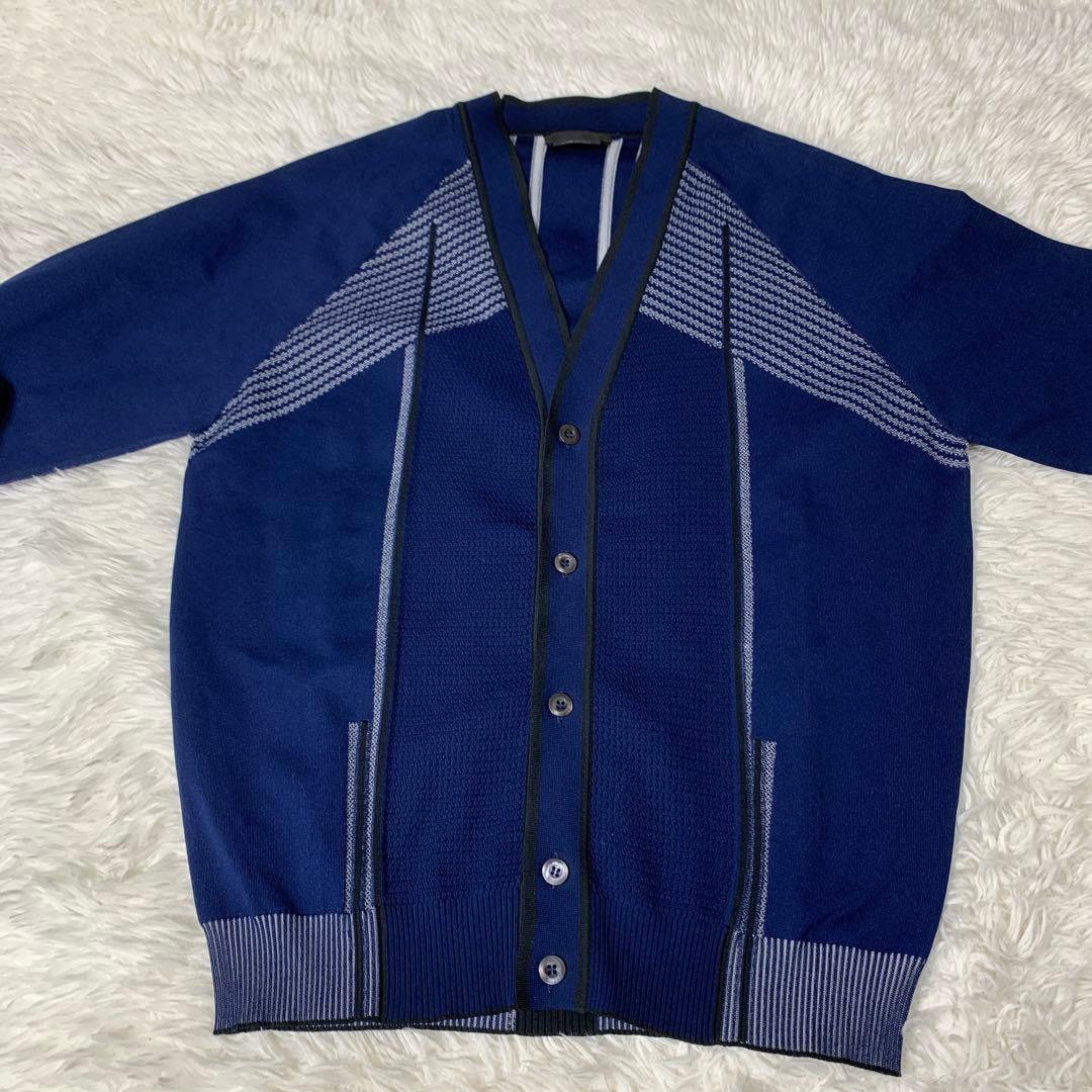 プラダ PRADA 総柄 カーディガン トップス メンズ 54サイズ