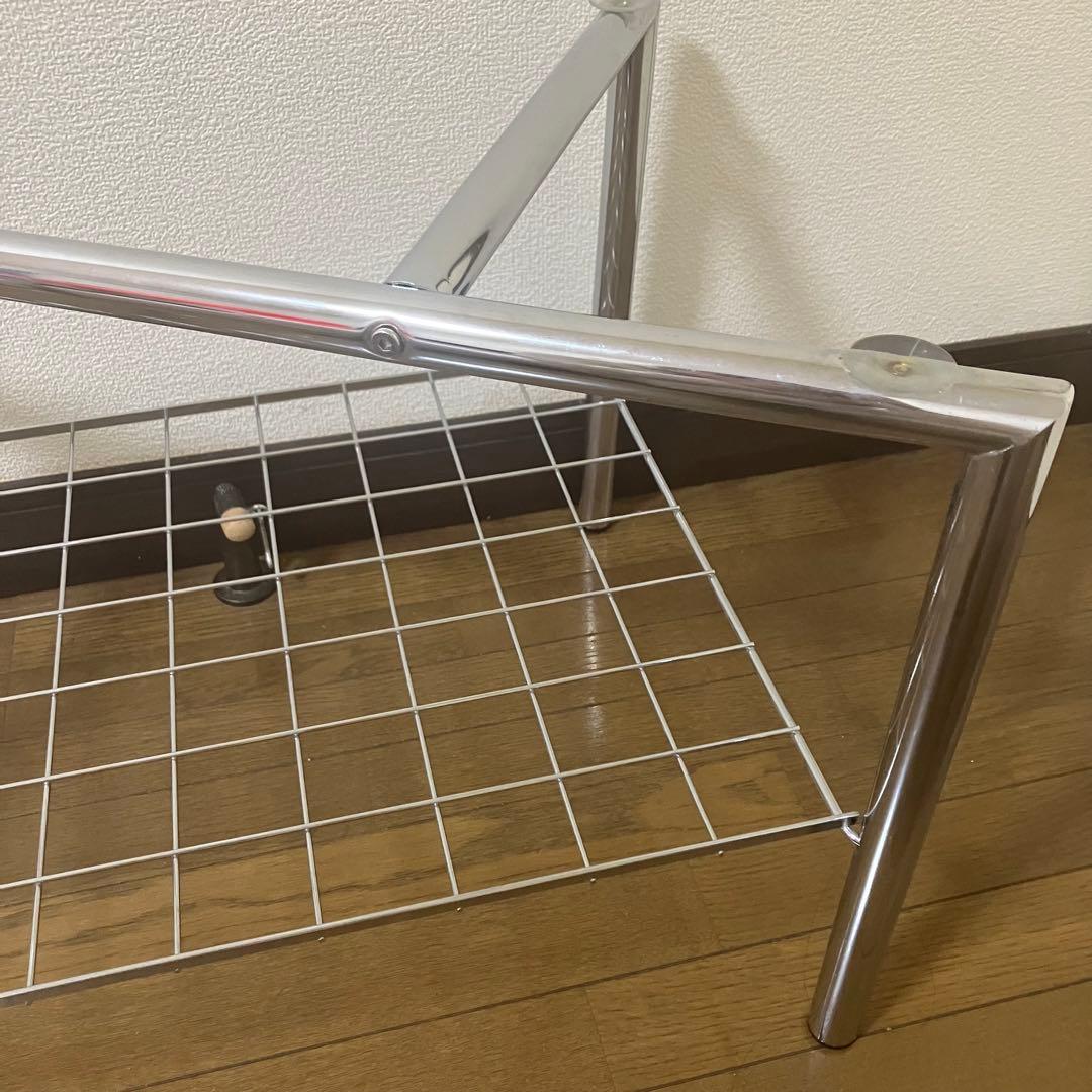 【レア・貴重】昭和レトロポップ♡かわいいピンクのガラステーブル♡アイアンフレーム