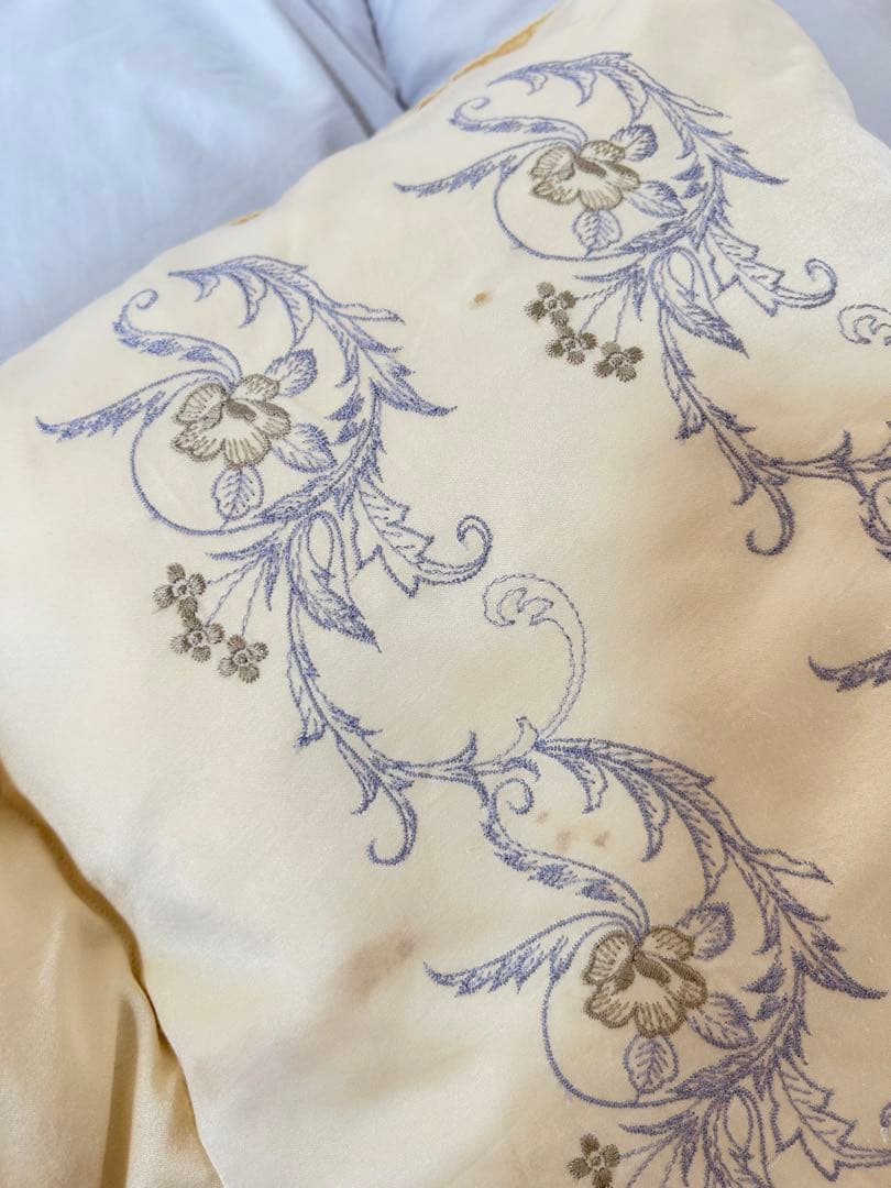 Maruhati高級刺繍 羽毛掛け布団 シングル 日本製