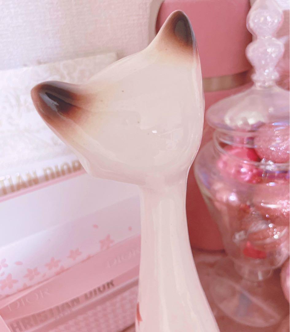 レア♡アンティーク♡シャム猫♡置物♡骨董品♡昭和レトロ♡インテリア♡陶器品♡