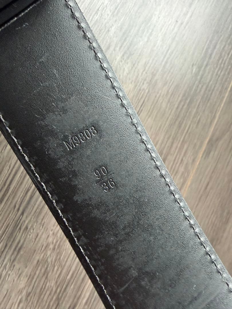 Louis Vuitton ダミエ ブラック ベルト サンチュール・LV