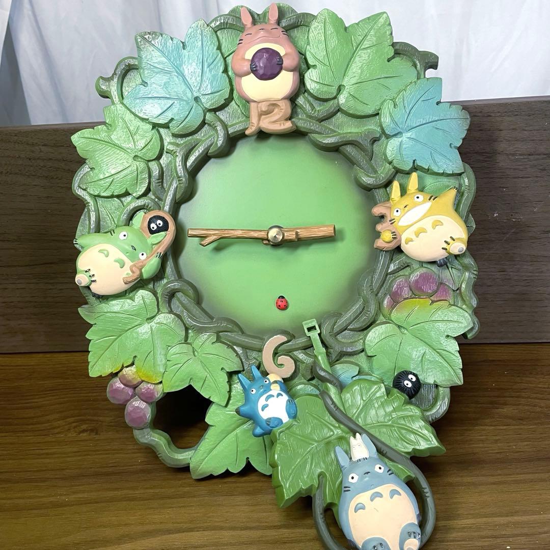 【廃盤】ヴィンテージ　となりのトトロ 振り子時計 リズム時計 動作確認済み