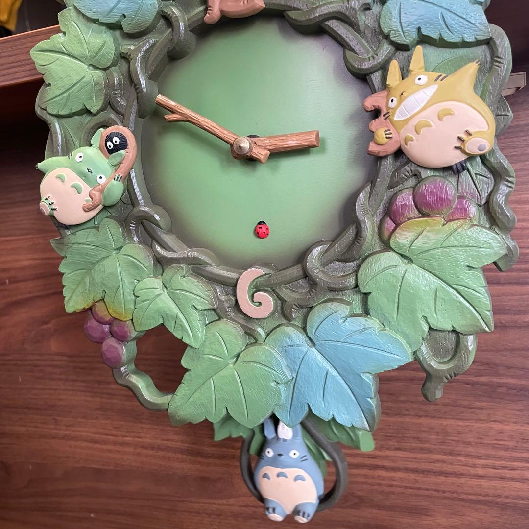 【廃盤】ヴィンテージ　となりのトトロ 振り子時計 リズム時計 動作確認済み