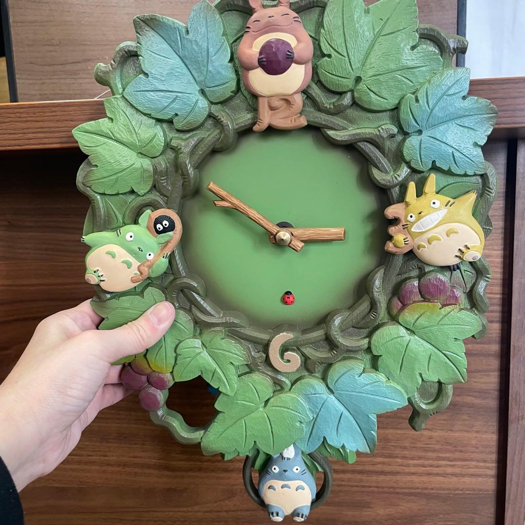 【廃盤】ヴィンテージ　となりのトトロ 振り子時計 リズム時計 動作確認済み