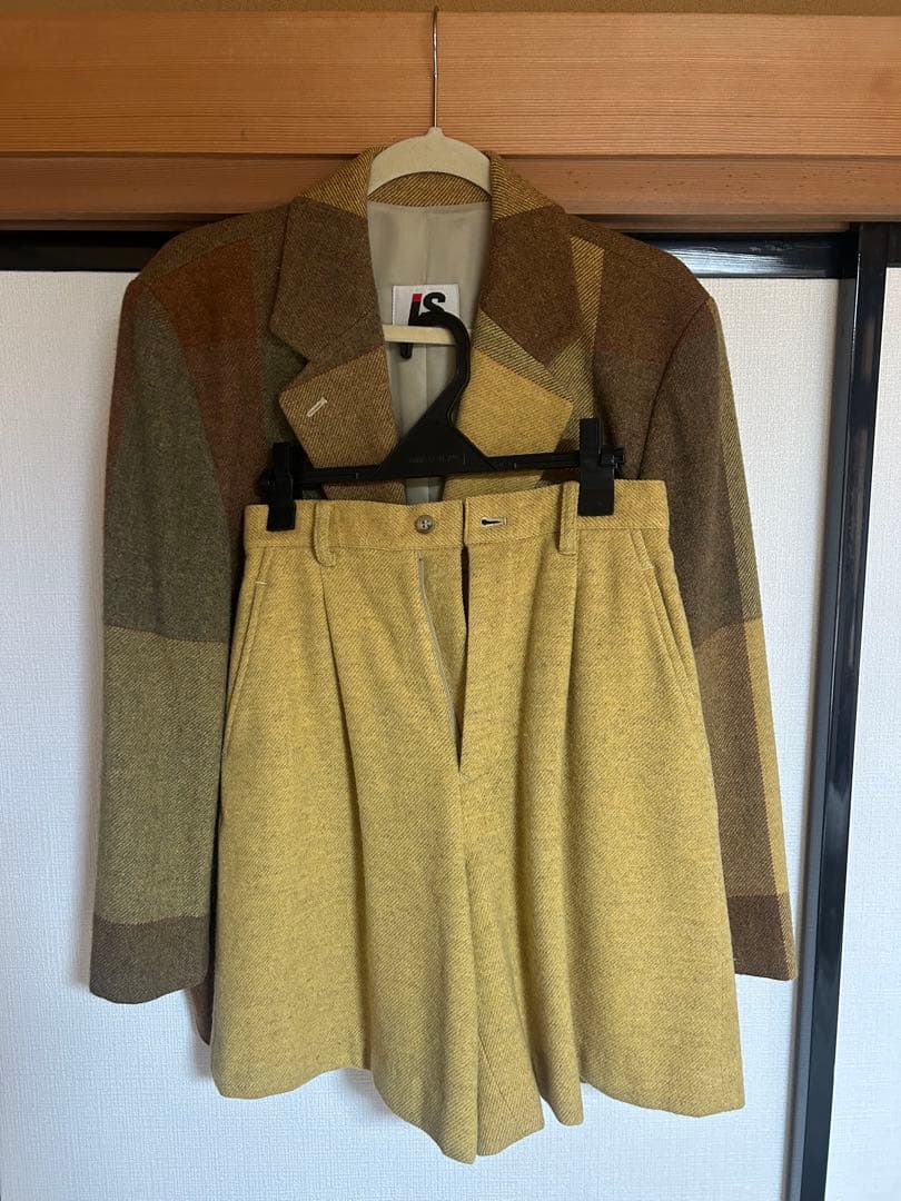 【希少】ヴィンテージ i.S.チェック柄 issey miyake セットアップ
