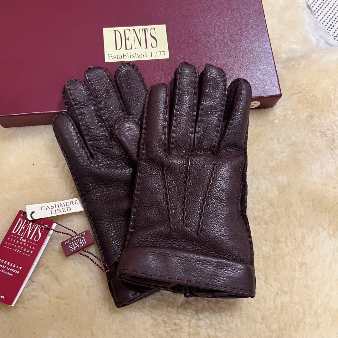 箱付き新品　DENTS カシミアインナーグローブ　8