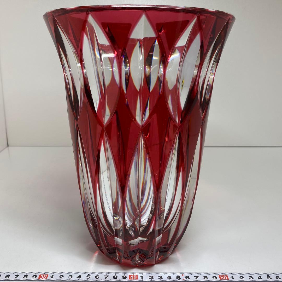 サンルイ　クリスタルカット　ベース　高さ27.4㎝トトオ　東な7-0921☆1F