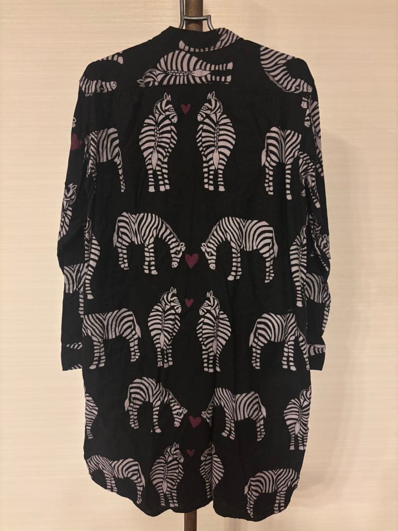 ゼブラ柄 長袖シャツ　ボヘミアンズ