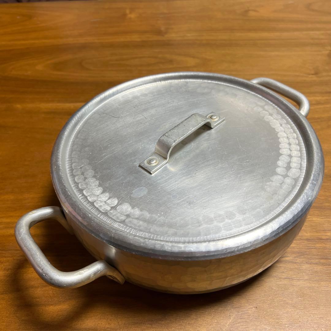 有次　アルミ鍋　25cm 両手鍋