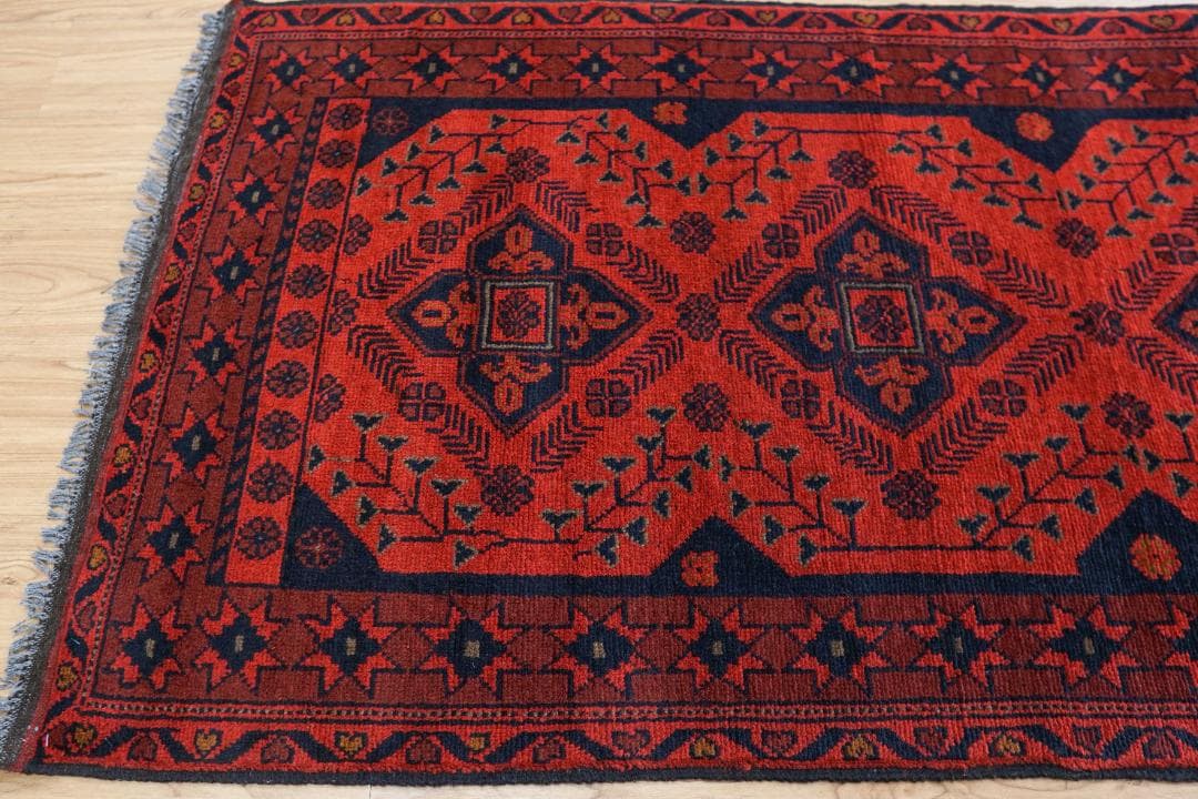 Halo 194×83cm 手織り絨毯 カールモハメディ ランナー