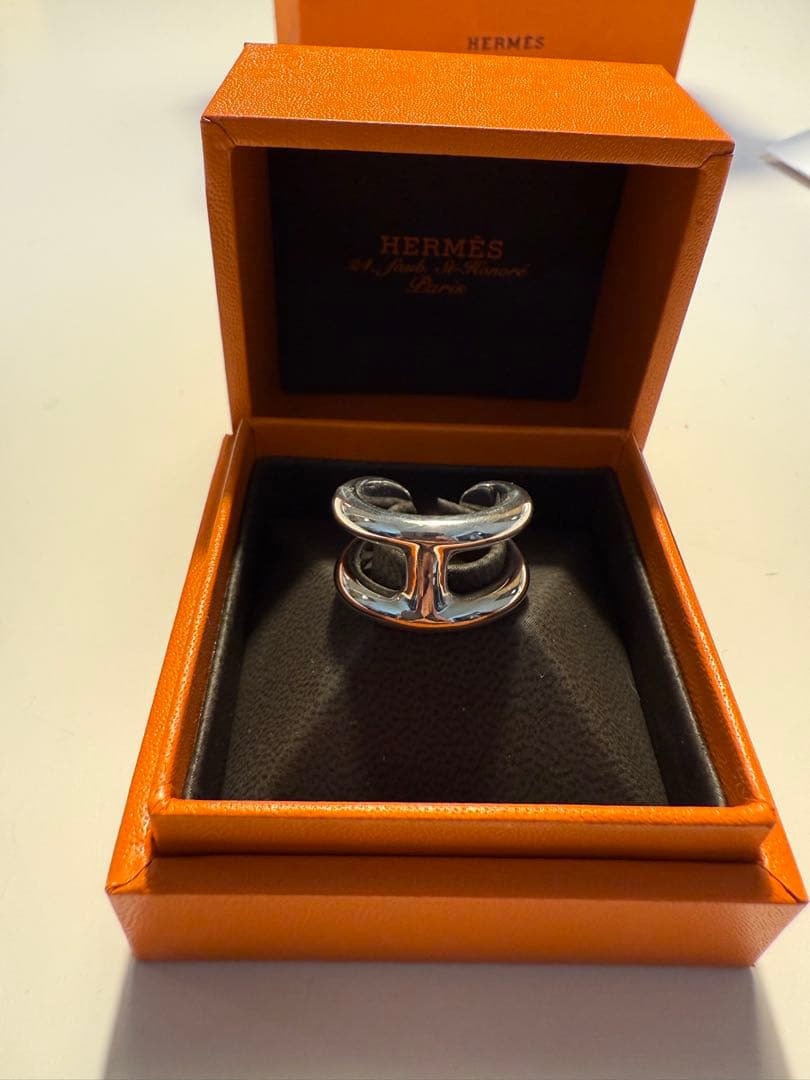 【美品】 エルメス オスモズ 53 リング シルバー925