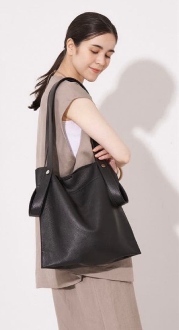 未使用品✨BEAURE ヴュレ　カウレザー 2WAY ハンドル トートバッグ