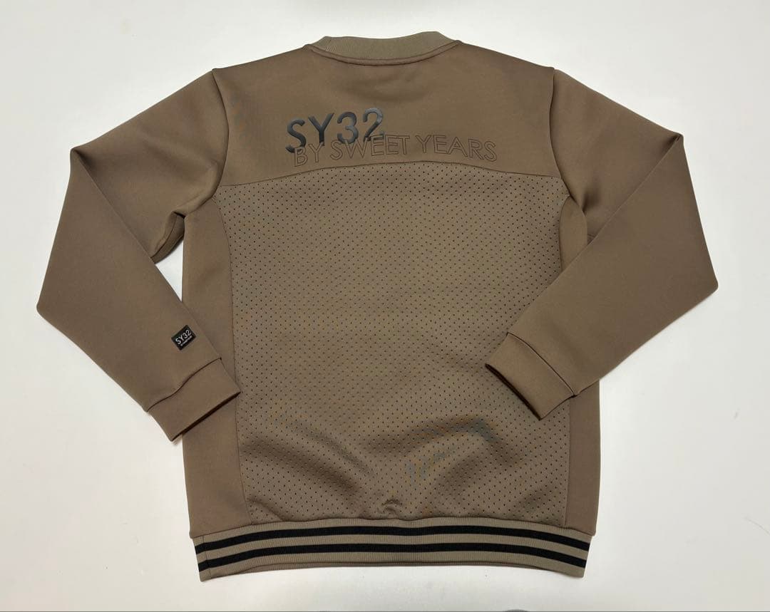 【SY32／ゴルフ】パンチング クルーネック スウェット ウェア (XL)